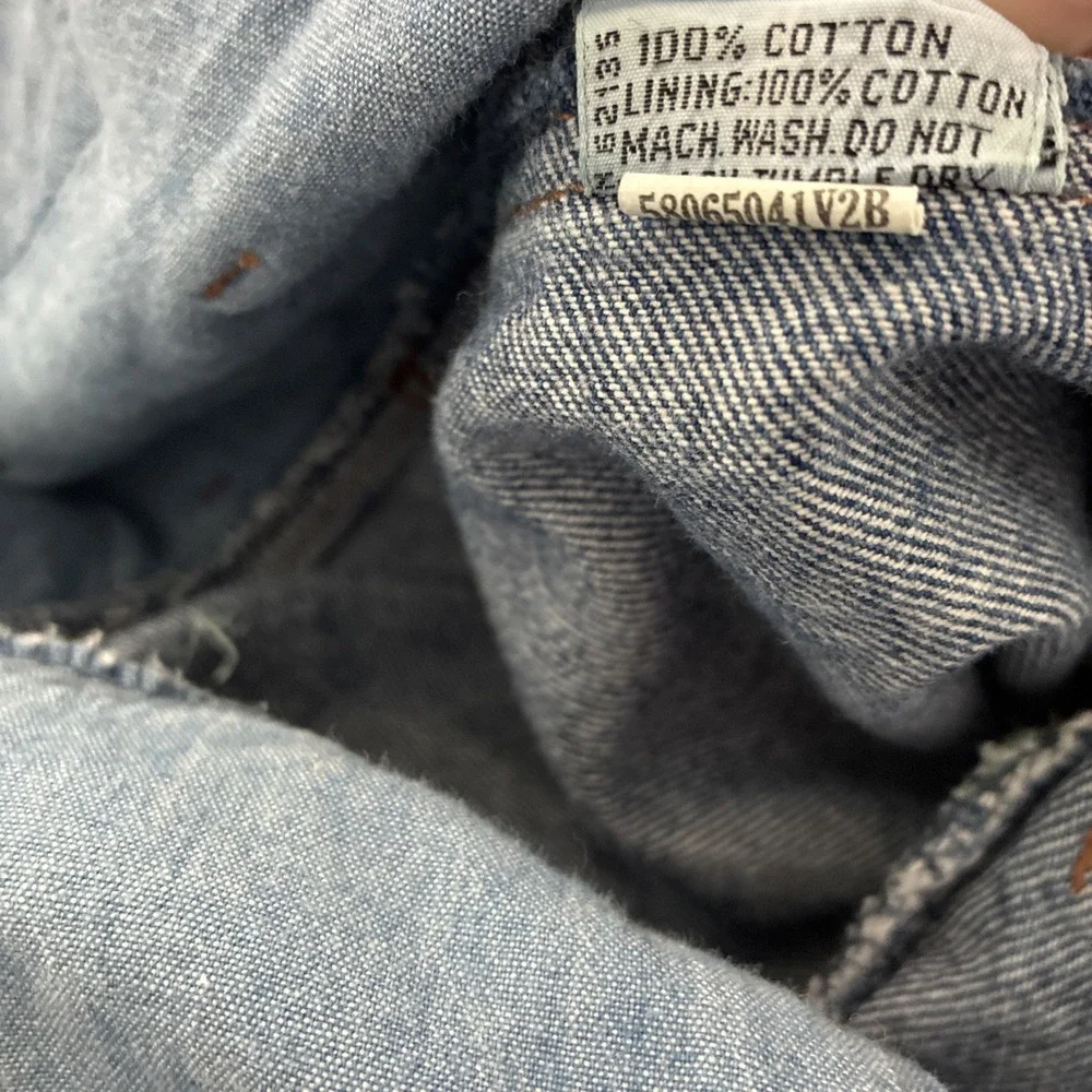 Vtg 80s Gasoline Jean Overalls Size Small Juniors Patches Denim  Boho Festival - Picture 7 of 14